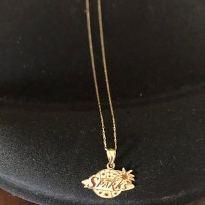 WNBA LA Sparks 14K Gold Pendant Necklace